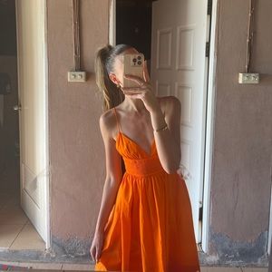 Zara Orange Sundress